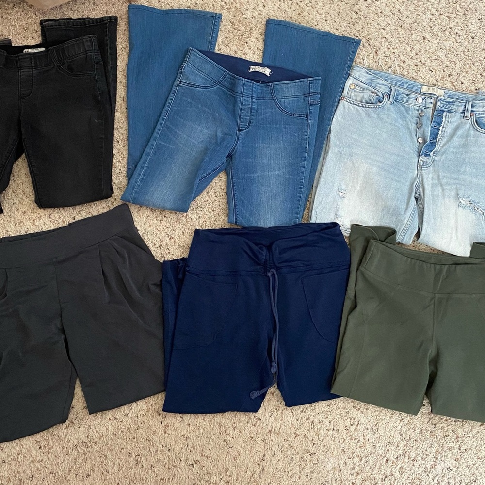 Bundle of Free People Pants Leggings Jeans